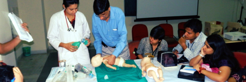 Neonatal Resuscitation Workshop by Dr. Harish Chellani, Safdarjung Hospital